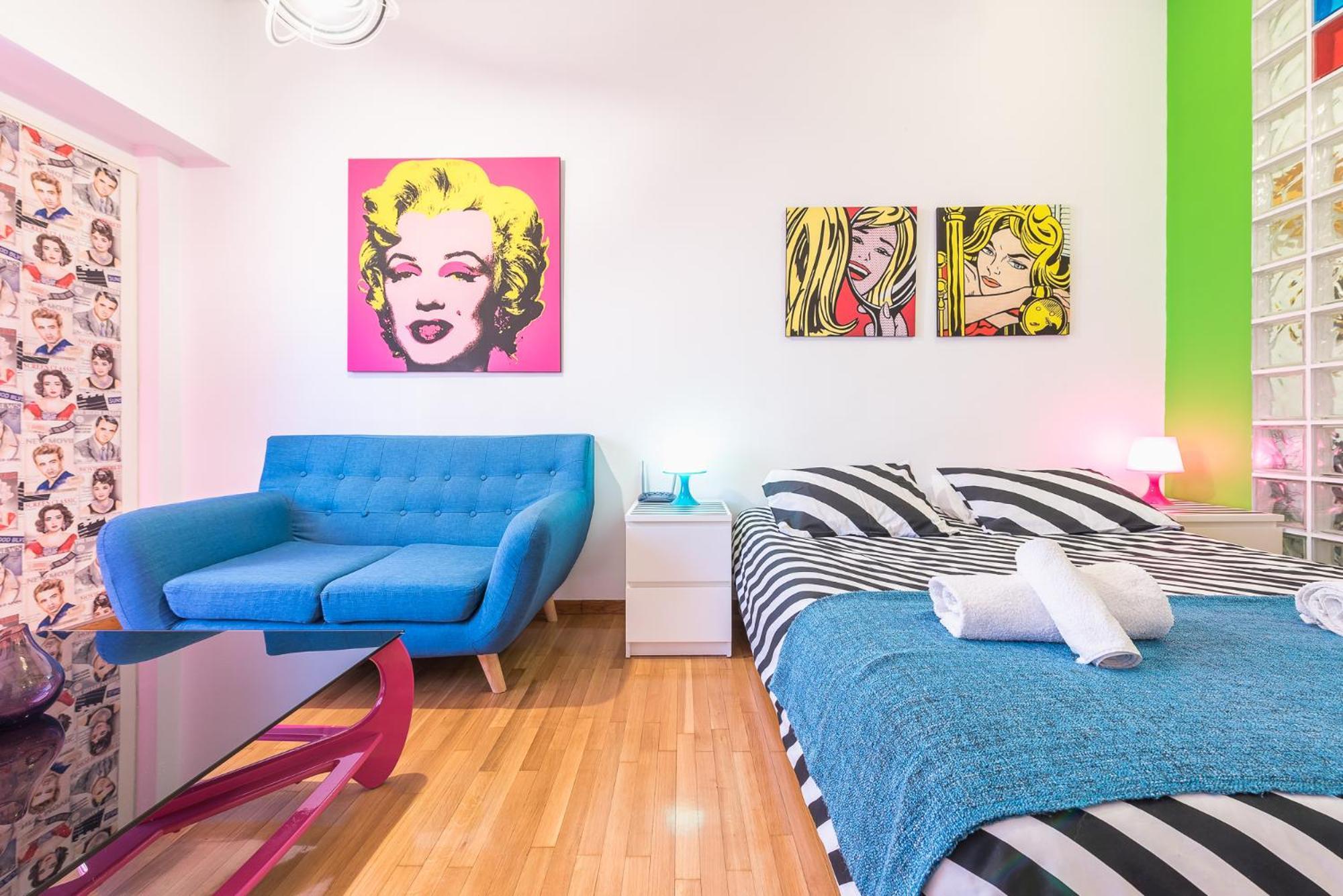 אתונה Zenios Amintas-Pop-Artment For Two In City Center מראה חיצוני תמונה