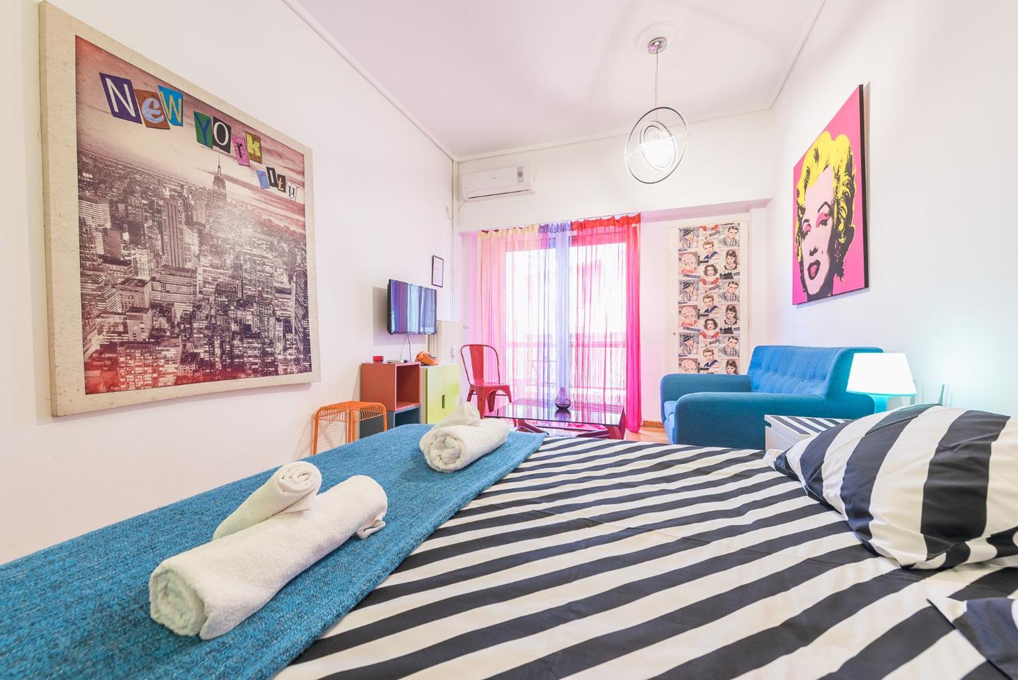 אתונה Zenios Amintas-Pop-Artment For Two In City Center מראה חיצוני תמונה