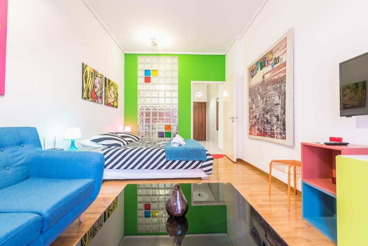 אתונה Zenios Amintas-Pop-Artment For Two In City Center מראה חיצוני תמונה