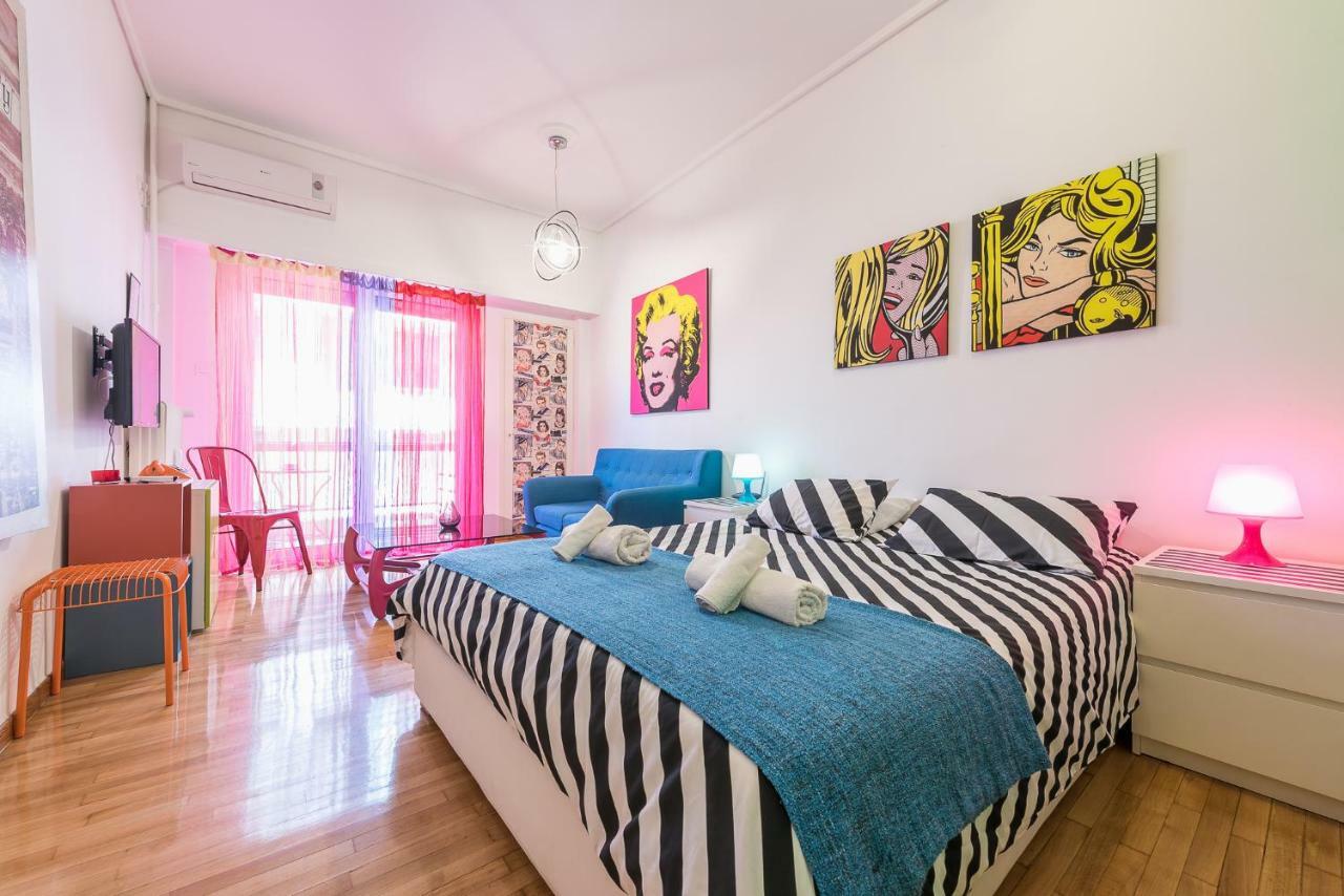 אתונה Zenios Amintas-Pop-Artment For Two In City Center מראה חיצוני תמונה