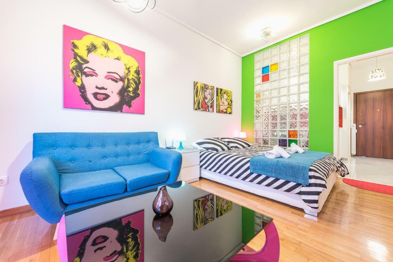 אתונה Zenios Amintas-Pop-Artment For Two In City Center מראה חיצוני תמונה