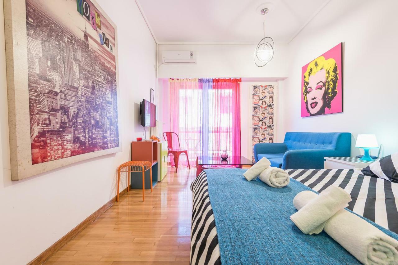 אתונה Zenios Amintas-Pop-Artment For Two In City Center מראה חיצוני תמונה